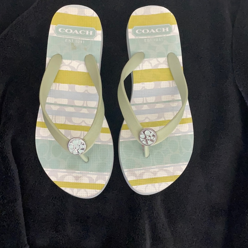 Coach flip flops